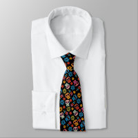 Disney Pixar Coco | Sugar Skull & Floral Pattern Neck Tie