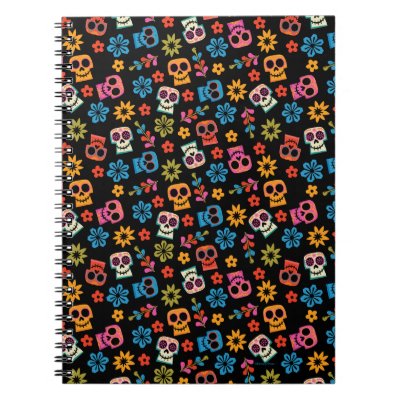 Disney Pixar Coco | Sugar Skull &amp; Floral Pattern Notebook