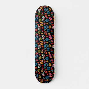 Disney Pixar Coco   Sugar Skull & Floral Pattern Skateboard