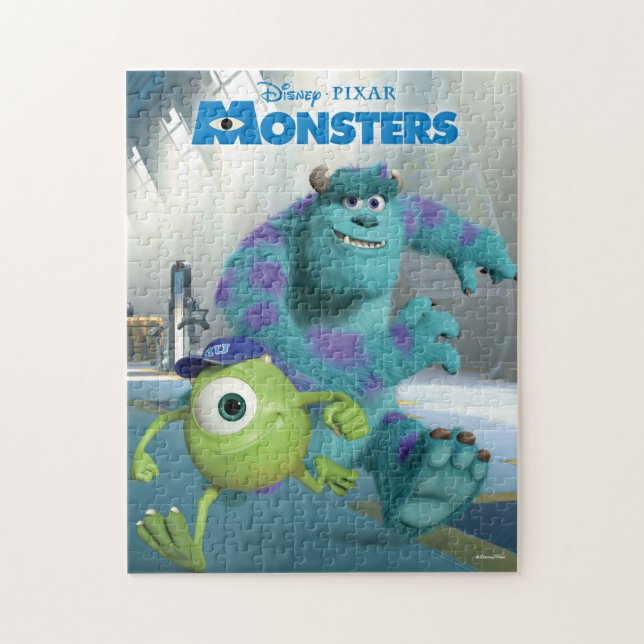 Disney Pixar Monsters Movie Poster Jigsaw Puzzle (Vertical)