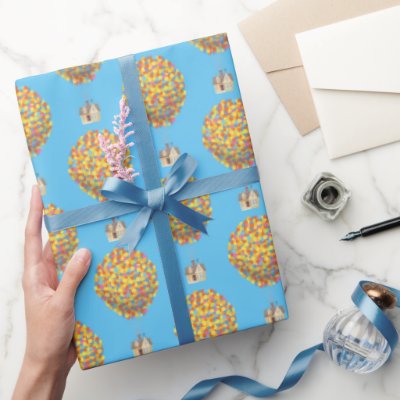 Disney Pixar UP | Balloon House in the Clouds Wrapping Paper