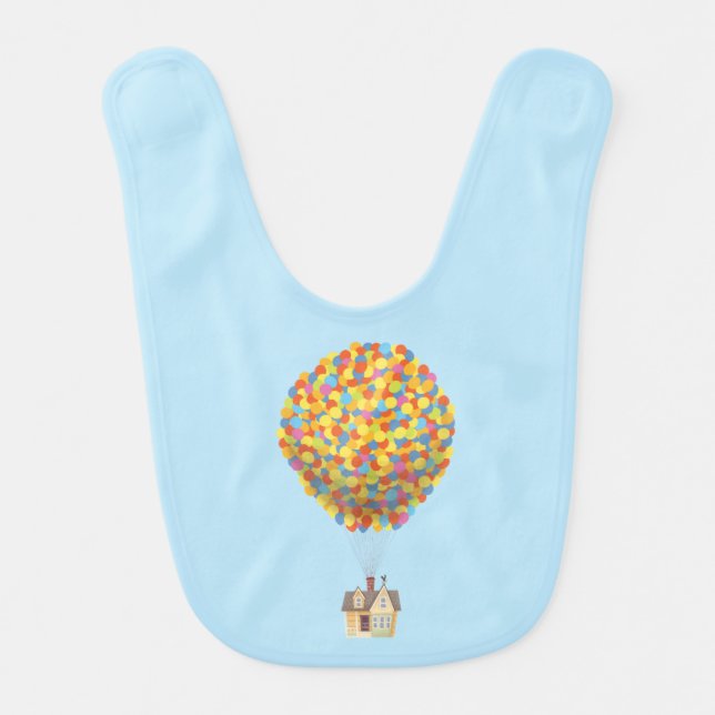Disney Pixar UP | Balloon House Pastel Bib (Front)