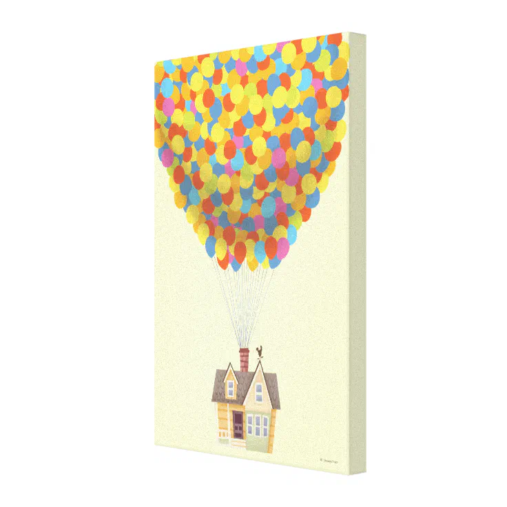 Disney Pixar UP | Balloon House Pastel Canvas Print | Zazzle