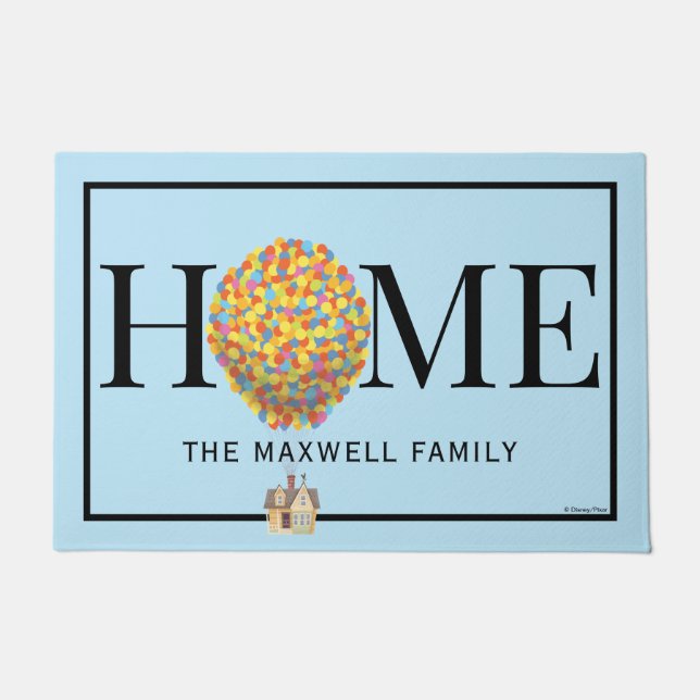 Disney Pixar UP | Balloon House Pastel Doormat (Front)
