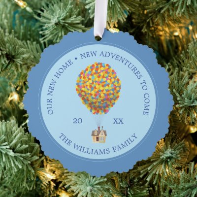 Disney Pixar UP | Balloon House Pastel Ornament Card