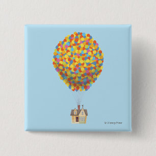 Disney Pixar UP   Balloon House Pastel Pinback Button