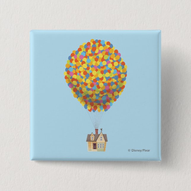 Disney Pixar UP | Balloon House Pastel Pinback Button (Front)