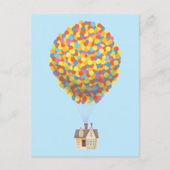 Disney Pixar Up | Balloon House Pastel Postcard by disneyPixarUp at Zazzle