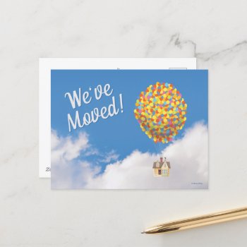 Disney Pixar Up | Balloon House - We've Moved Post Postcard by disneyPixarUp at Zazzle