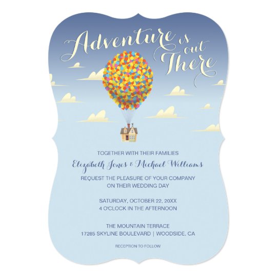 Disney Pixar Up Wedding Adventure Is Out There C Invitation