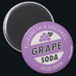 Disney Pixar Up Wedding | Grape Soda Magnet<br><div class="desc">Create your "happy ever after" and remember that "adventure is out there" thanks to this charming Up inspired design brought to you by Disney/Pixar. A purple treat, some cool grape soda is the theme brought to fruition here. Set in striking typography that is sure to grab attention. Something cute to...</div>