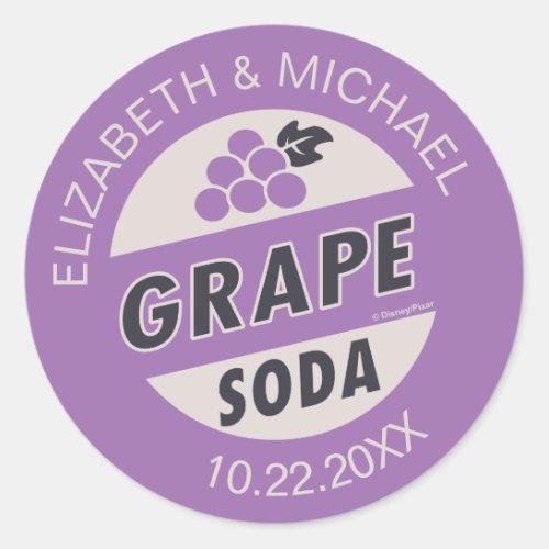 Disney Pixar Up Wedding  Grape Soda Sticker