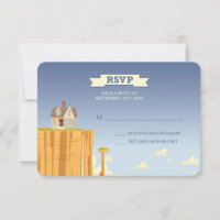 Disney Pixar Up Wedding | RSVP Card