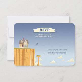 Disney Pixar Up Wedding | RSVP Card