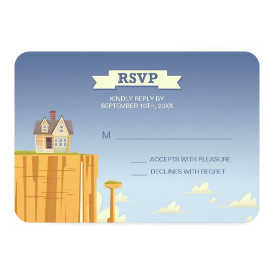 Disney Pixar Up Wedding | RSVP Card | Zazzle.com