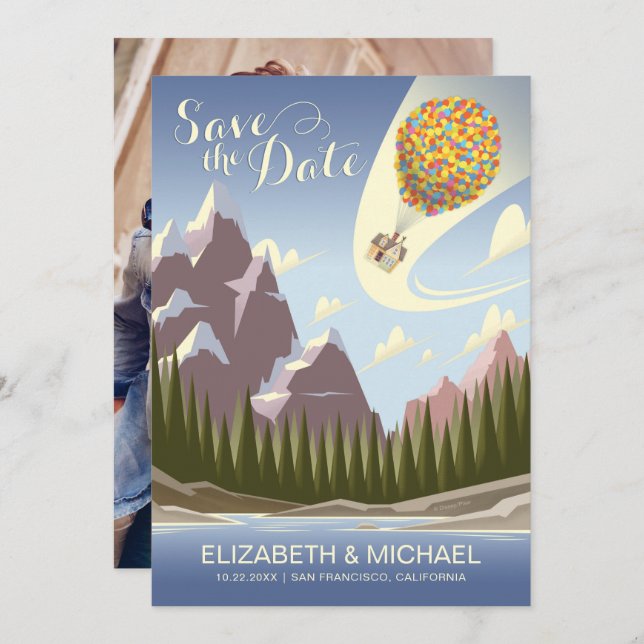 Disney Pixar Up Wedding | Save the Date (Front/Back)