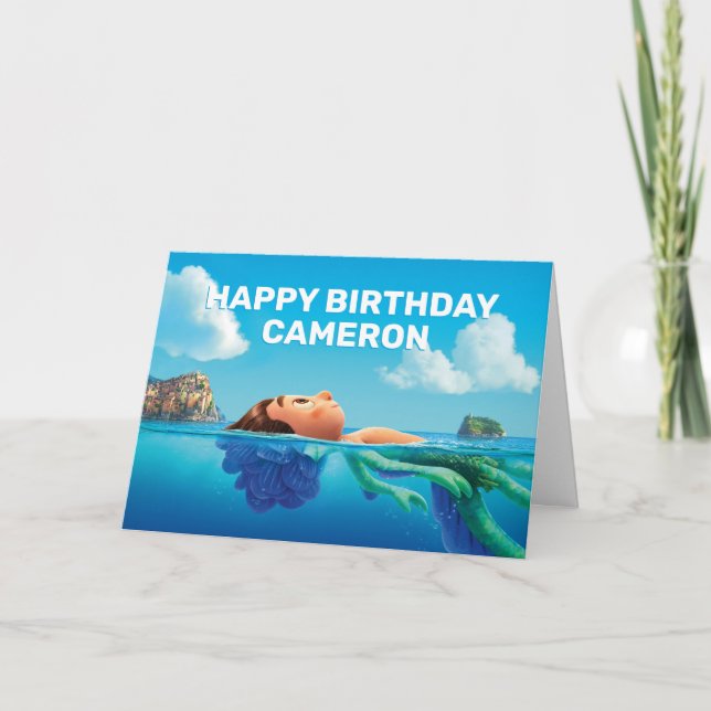 Disney Pixar's Luca Birthday  Card (Front)