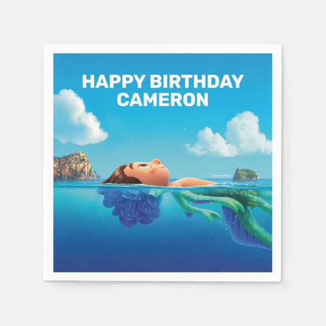 Disney Pixar's Luca Birthday  Napkins (Front)