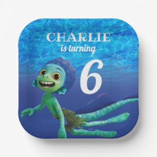 Disney Pixar's Luca Birthday Paper Plates