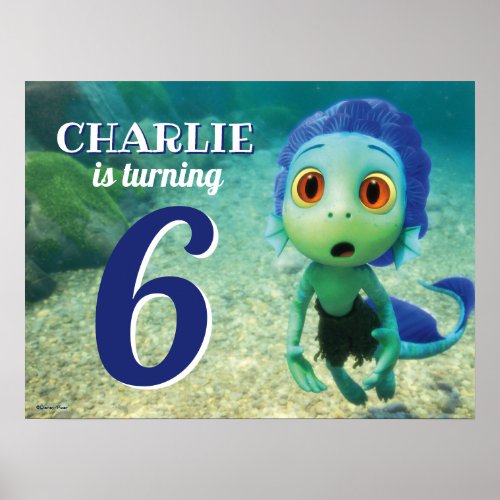 Disney Pixars Luca Birthday  Poster