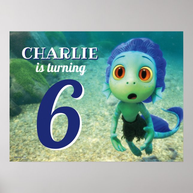 Disney Pixar's Luca Birthday  Poster (Front)