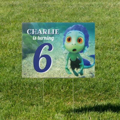Disney Pixar's Luca Birthday  Sign