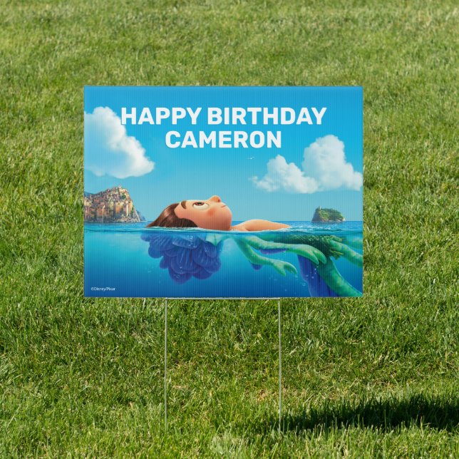 Disney Pixar's Luca Birthday  Sign (Insitu)