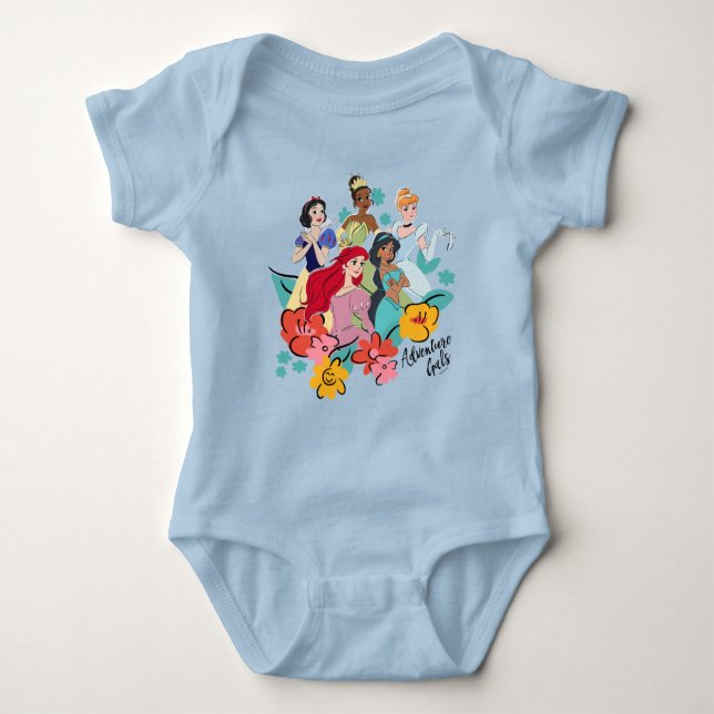 Disney Princess Adventure Gals Baby Bodysuit (Front)