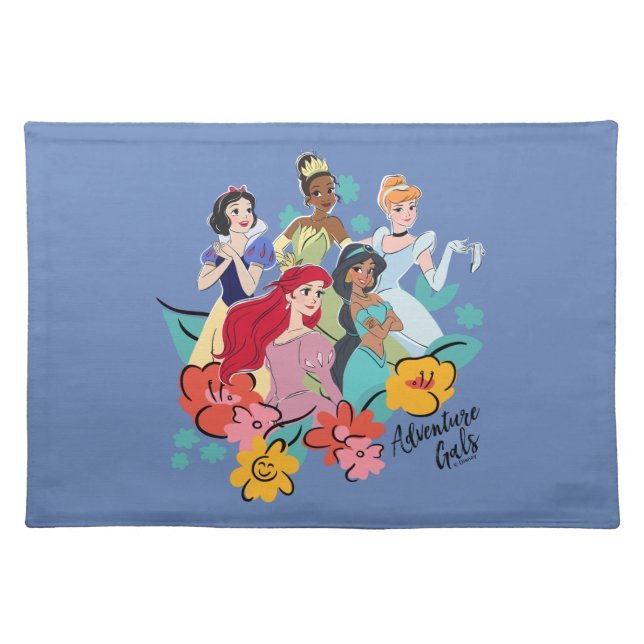 Disney Princess Adventure Gals Cloth Placemat (Front)
