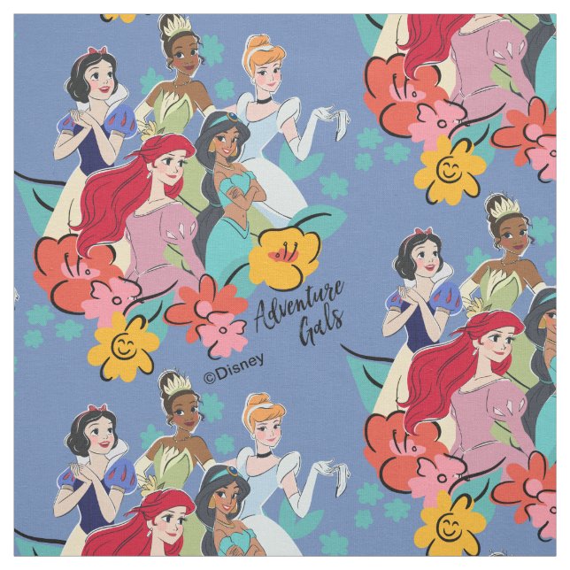 Disney Princess Adventure Gals Fabric (Swatch)