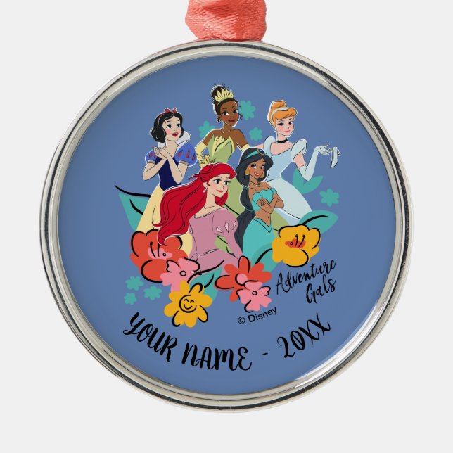 Disney Princess Adventure Gals Metal Ornament (Front)