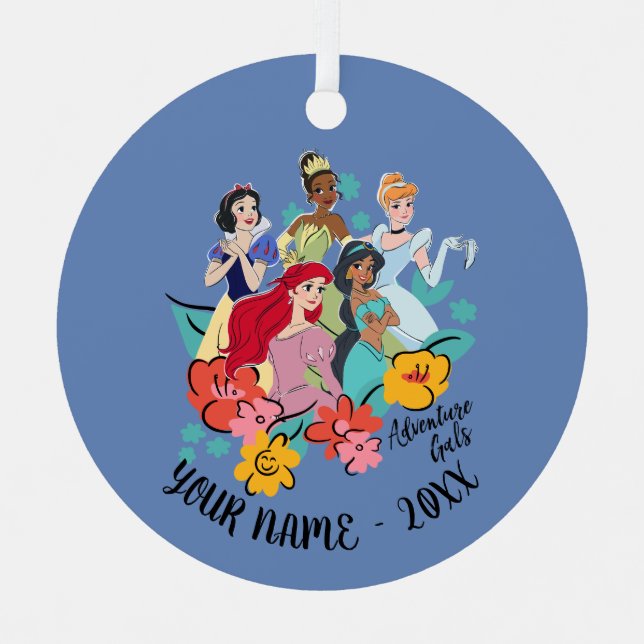 Disney Princess Adventure Gals Metal Ornament (Front)