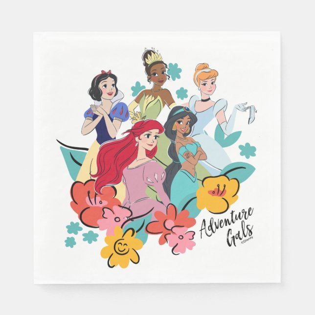 Disney Princess Adventure Gals Napkins (Front)