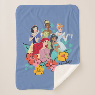 Disney Princess Adventure Gals Sherpa Blanket