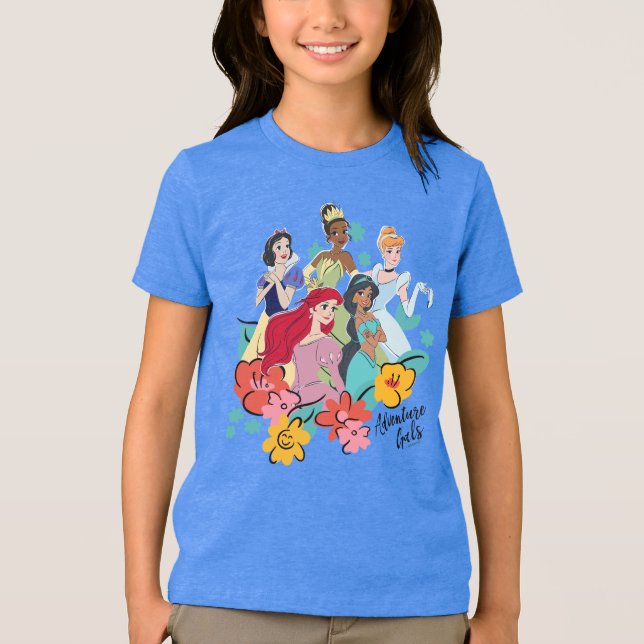 Disney Princess Adventure Gals Tri-Blend Shirt (Front)
