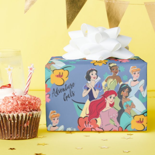 Disney Princess Adventure Gals Wrapping Paper (Birthday Party)