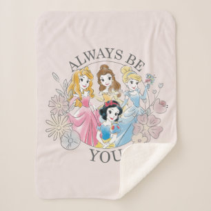 Disney Princess Always Be You Sherpa Blanket