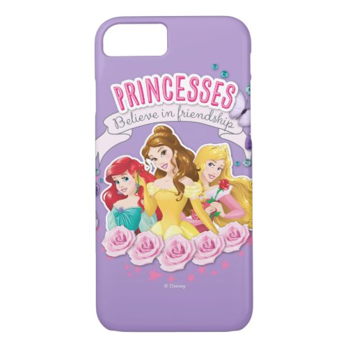 Disney Princess  Ariel Belle and Aurora iPhone 87 Case
