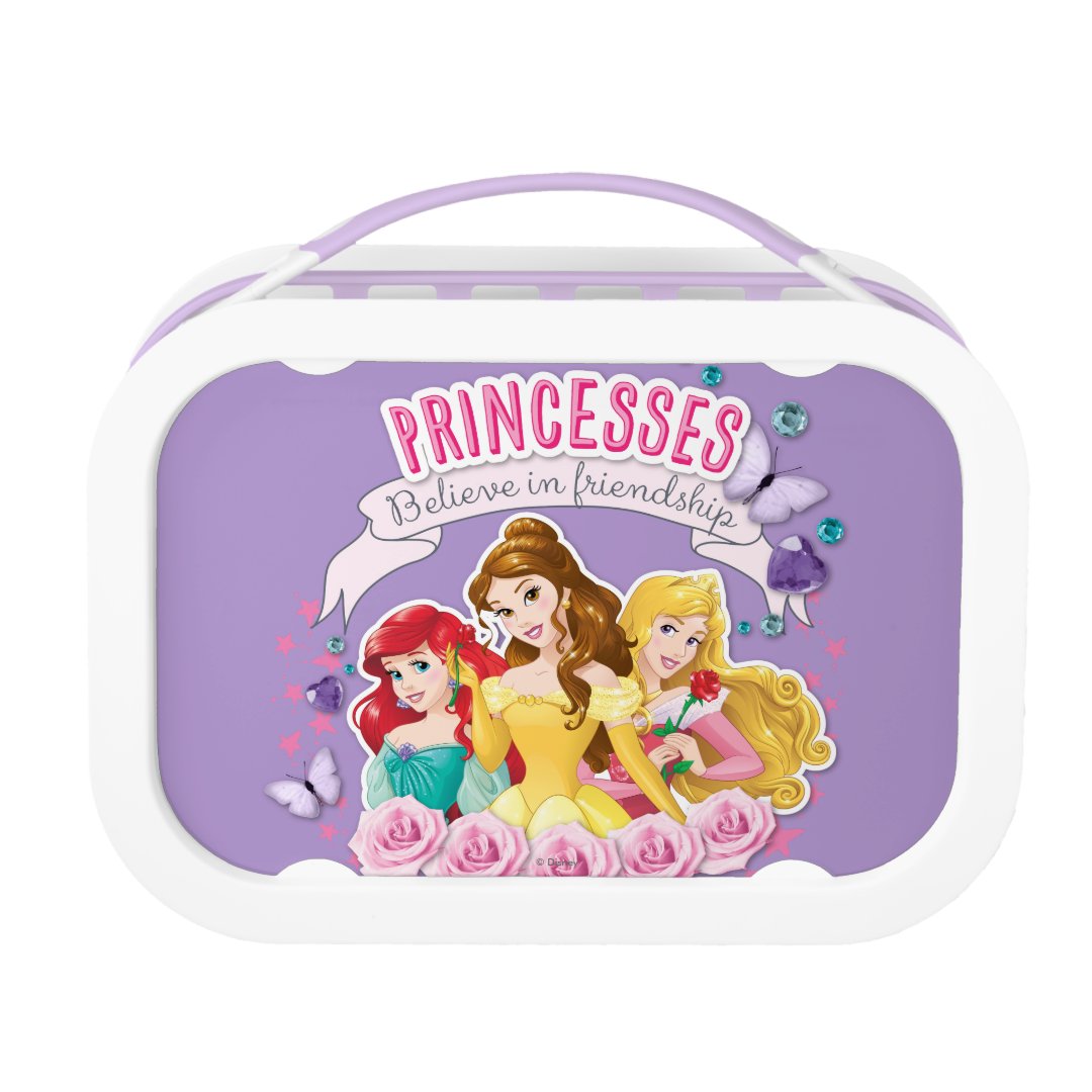 Disney Princess | Ariel, Belle and Aurora Lunch Box | Zazzle