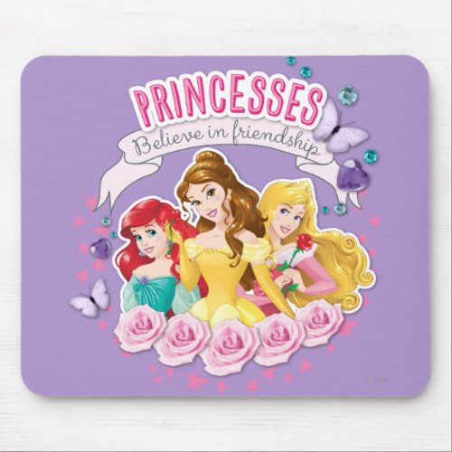 Disney Princess  Ariel Belle and Aurora Mouse Pad