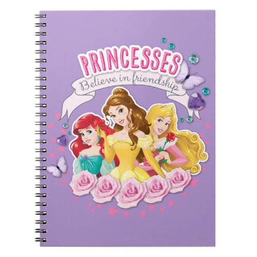 Disney Princess  Ariel Belle and Aurora Notebook