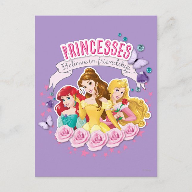 Disney Princess | Ariel, Belle and Aurora Postcard (Front)