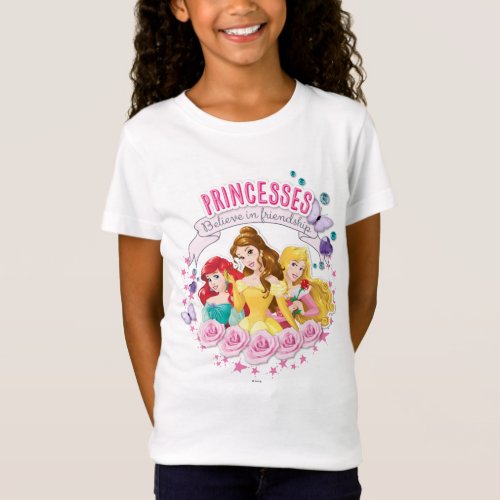 Disney Princess  Ariel Belle and Aurora T_Shirt