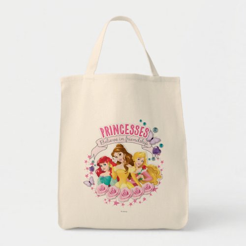 Disney Princess  Ariel Belle and Aurora Tote Bag