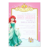 Disney Princess Ariel It's a Girl Baby Shower Card