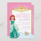 Disney Princess Ariel It's a Girl Baby Shower Invitation (Front/Back)