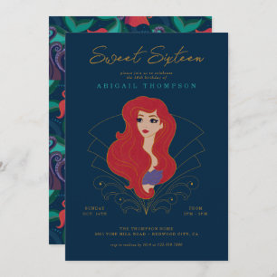 Disney Princess Ariel   Sweet 16 Birthday Invitation
