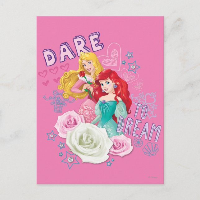 Disney Princess | Aurora and Ariel Postcard (Front)