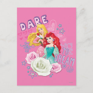 Disney Princess Aurora and Ariel Postcard