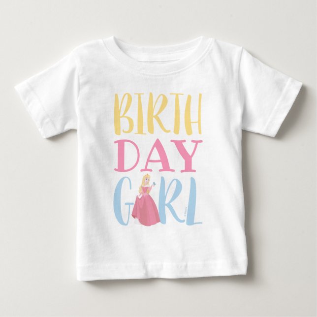 Disney Princess - Aurora | Birthday Girl Baby T-Shirt (Front)